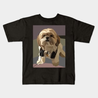 shitzu dog awesome Kids T-Shirt